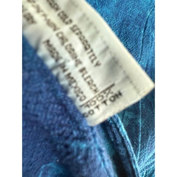 Cotton Ways Blue Art to Wear Lagenlook Top Size Small - Picture 4 of 6
